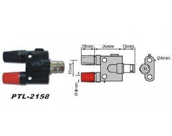 PTL-2158 Переходник BNC-гнездо Актаком