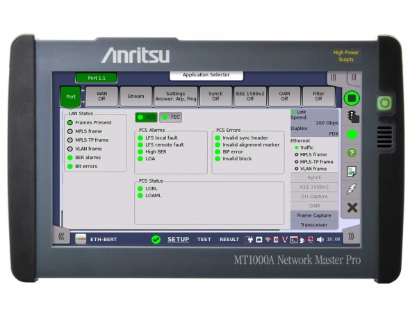 Анализатор цифровых потоков Anritsu МТ1000А Network Master Pro