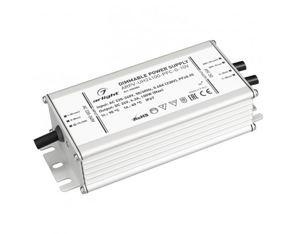 Блок питания ARPV-UH24100-PFC-0-10V (24V, 4.2A, 100W) Arlight