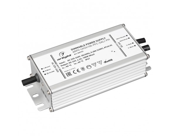 Блок питания ARPV-UH24100-PFC-DALI-PH (24V, 4.2A, 100W) Arlight