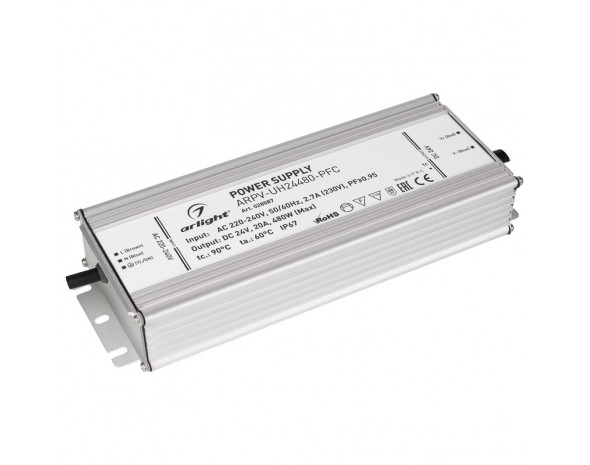 Блок питания ARPV-UH24480-PFC (24V, 20A, 480W) Arlight