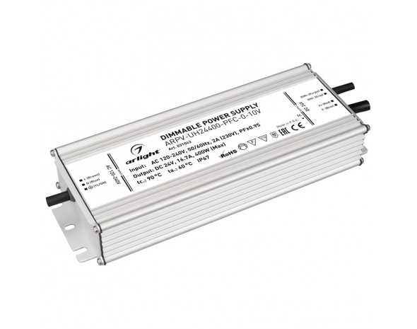 Блок питания ARPV-UH24400-PFC-0-10V (24V, 16.7A, 400W) Arlight