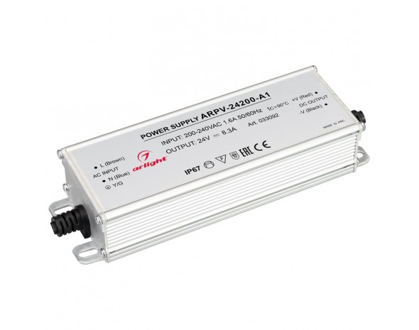 Блок питания ARPV-24200-A1 (24V, 8.3A, 200W) Arlight