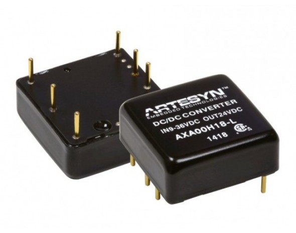 AXA 20W Dual O/P 18-75 Vin Series Artesyn High-Input 20 Watt Isolated DC-DC Converters