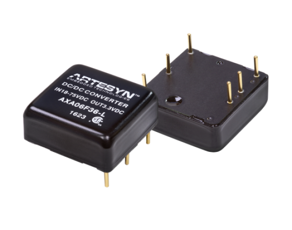 AXA05A18-L (25W, 9-36Vin, 5V O/P) Artesyn 1by1 wide-range DCDC converter