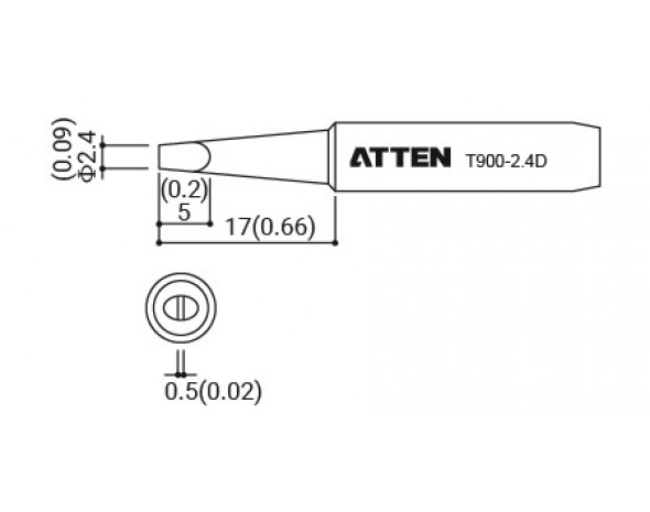 T9130-2.4D Наконечник для Y9130 ATTEN