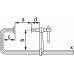 U-образная рычажная струбцина GUH 250/120