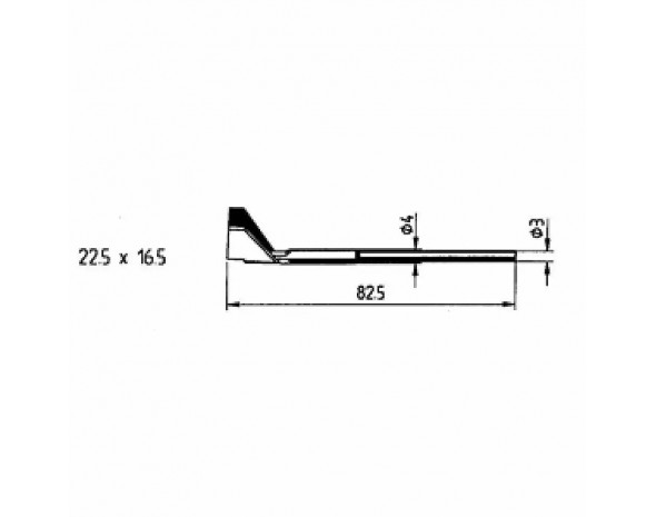 0422RD1. Auslötspitzen-Satz 22,5 x 16,5 mm für Entlöt-Pincette 40/TC 40 und Chip tool Ersa