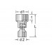 Головка торцевая 3/8" профиль UD 18 мм (6242410, GE-6242410)