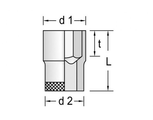 Головка торцевая 3/8" шестигранная 5/16" Gedore 6232370