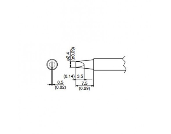 Наконечник Hakko T1-24D