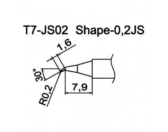 Наконечник Hakko T7-JS02