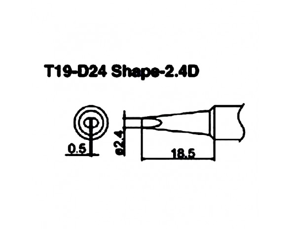 Наконечник Hakko T19-D24