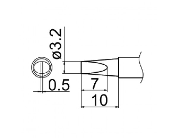 Наконечник Hakko T12-DL32