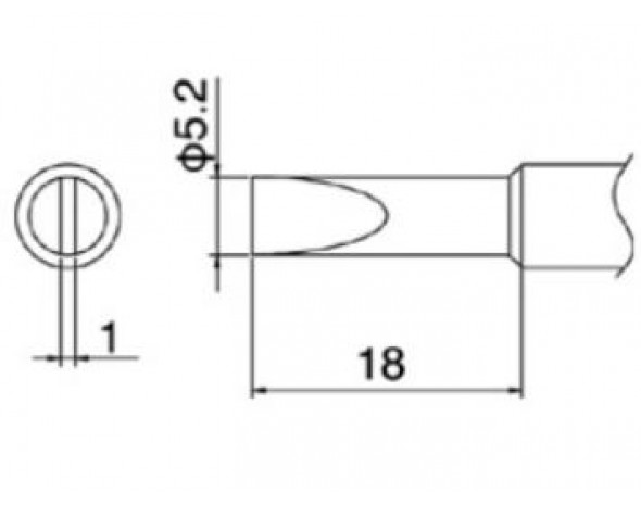 Наконечник Hakko T18-S3