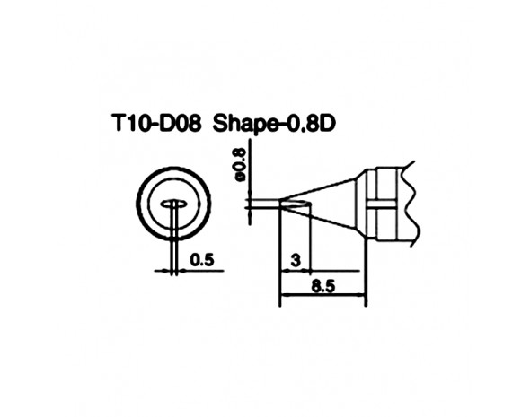 Наконечник Hakko T10-D08