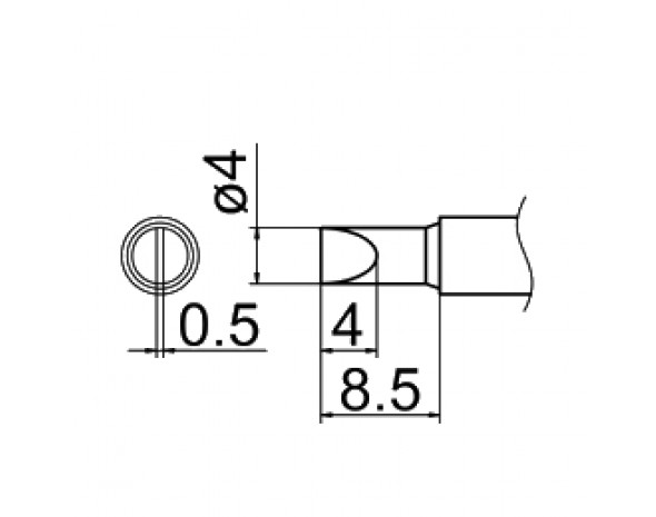 Наконечник Hakko T12-D4