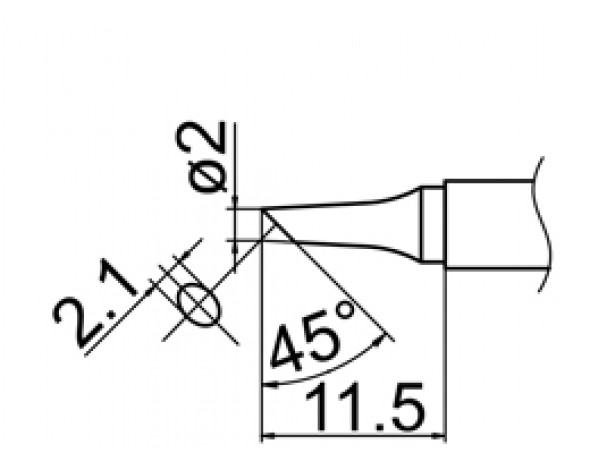 Наконечник Hakko T12-BCF2