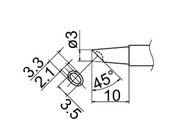 Наконечник Hakko T12-BCM3