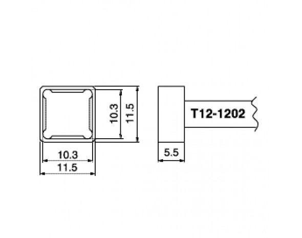 Наконечник Hakko T12-1202 Quad