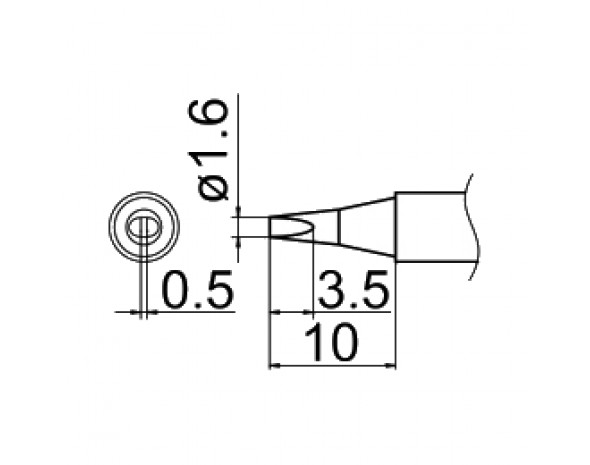 Наконечник Hakko T12-D16