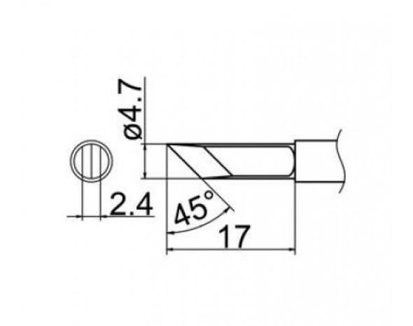 Наконечник Hakko T13-KF