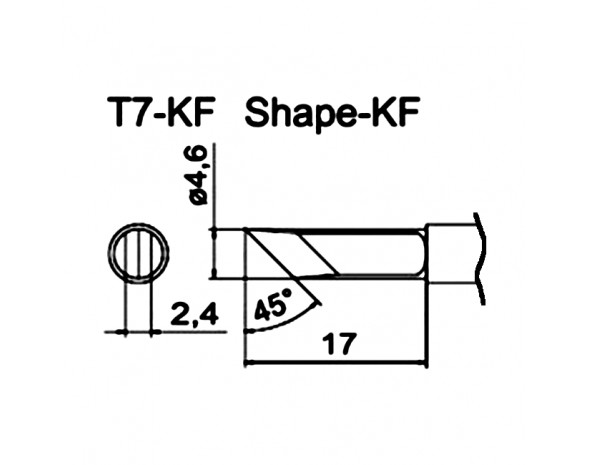 Наконечник Hakko T7-KF