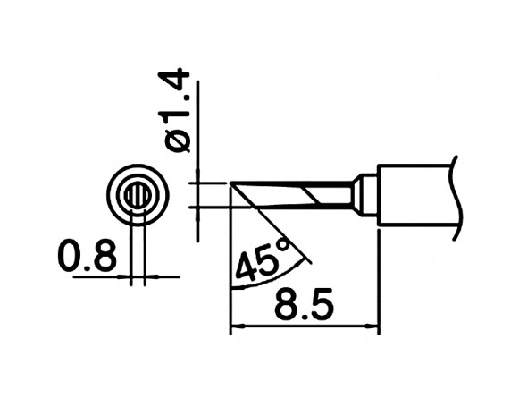 Наконечник Hakko T30-KN