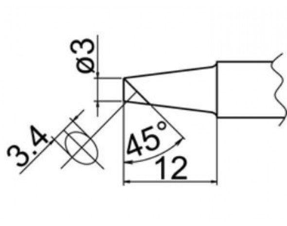 Наконечник Hakko T20-BC3