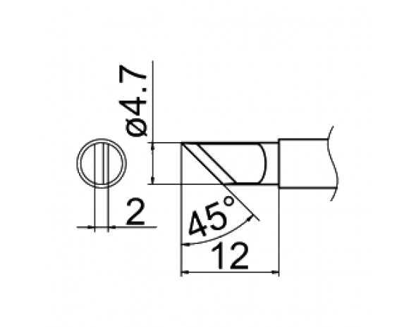 Наконечник Hakko T12-KRZ