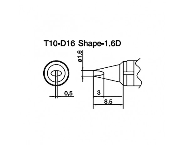 Наконечник Hakko T10-D16