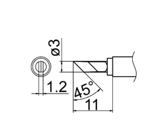 Наконечник Hakko T12-KU