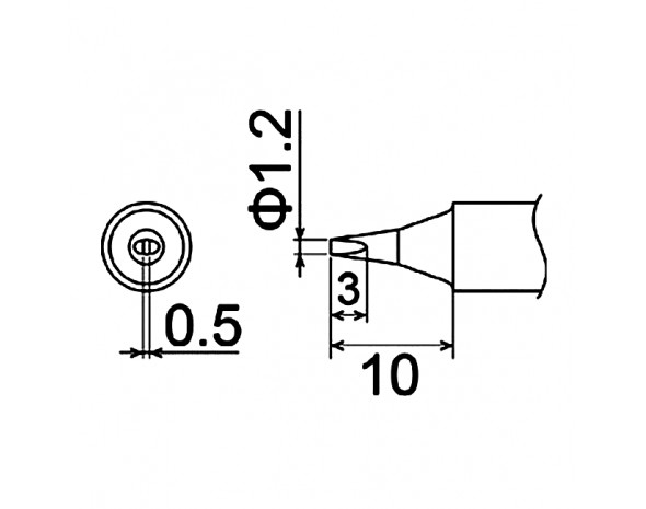 Наконечник Hakko T22-D12