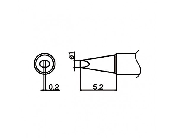 Наконечник Hakko T35-02D1