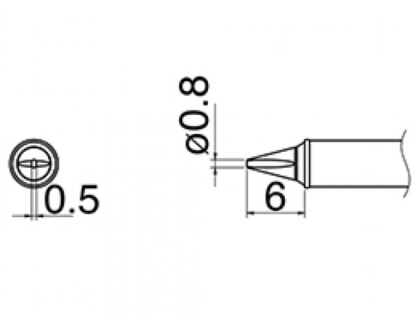 Наконечник Hakko T31-02WD08