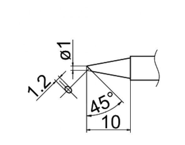 Наконечник Hakko T12-BC1Z