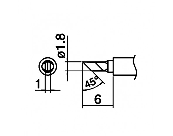 Наконечник Hakko T30-KU