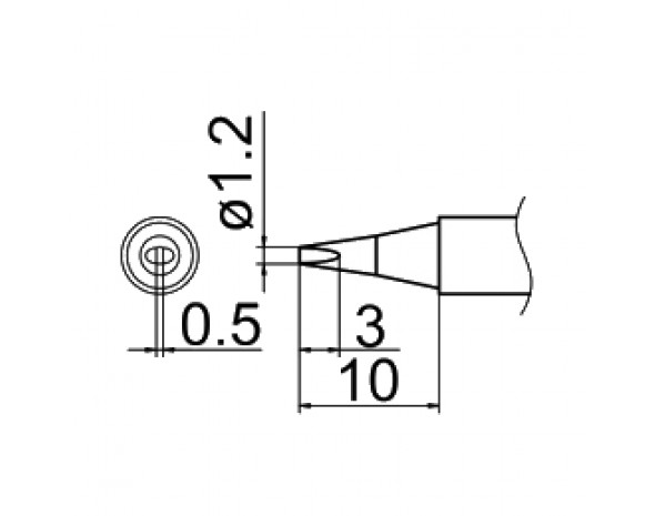 Наконечник Hakko T12-D12