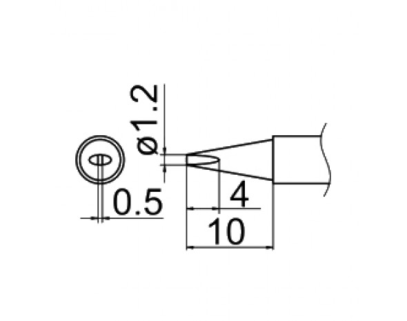Наконечник Hakko T12-D12Z