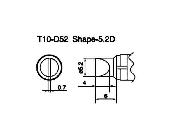 Наконечник Hakko T10-D52