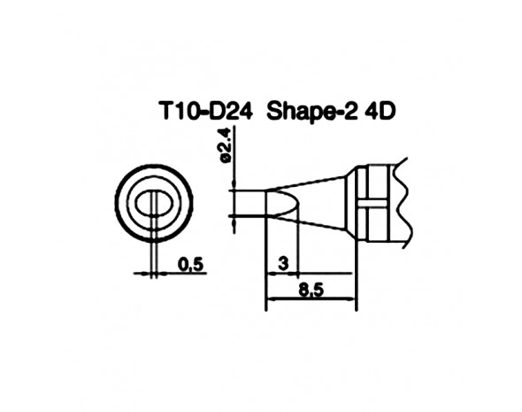 Наконечник Hakko T10-D24