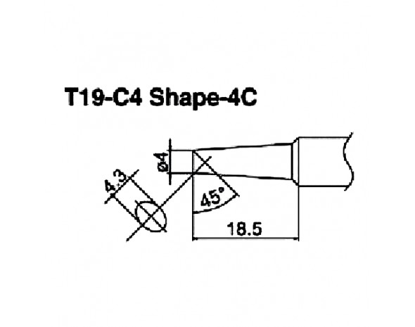 Наконечник Hakko T19-C4