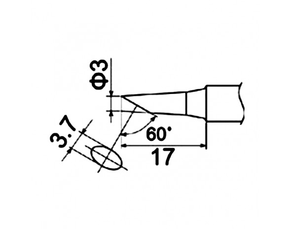 Наконечник Hakko T22-C3
