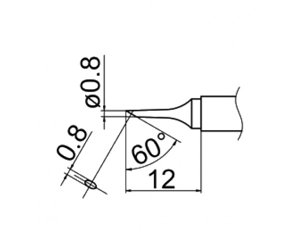 Наконечник Hakko T12-C08