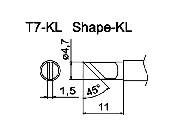 Наконечник Hakko T7-KL