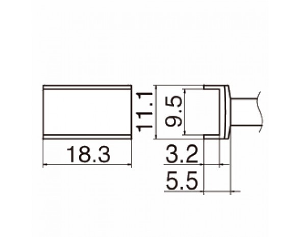 Наконечник Hakko T12-1003 Tunnel