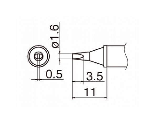 Наконечник Hakko T12-WD16