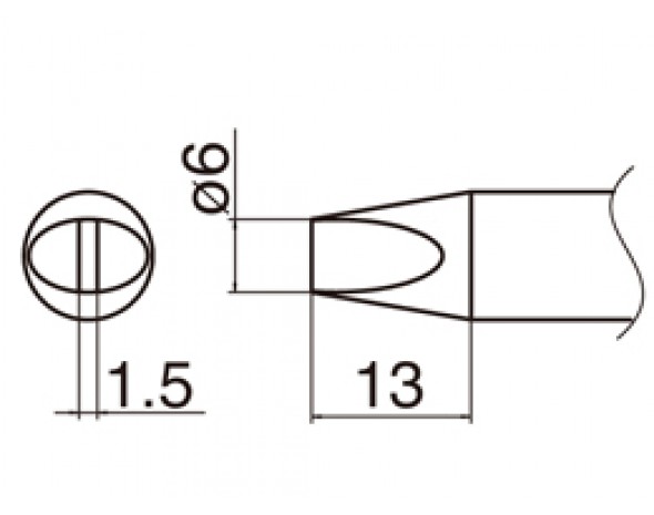 Наконечник Hakko T33-D6