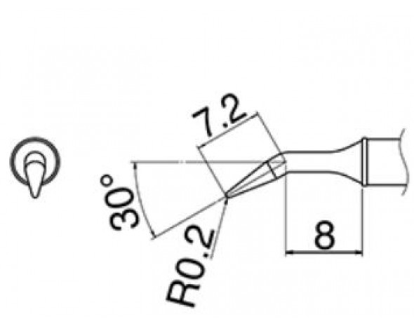 Наконечник Hakko T31-01JL02