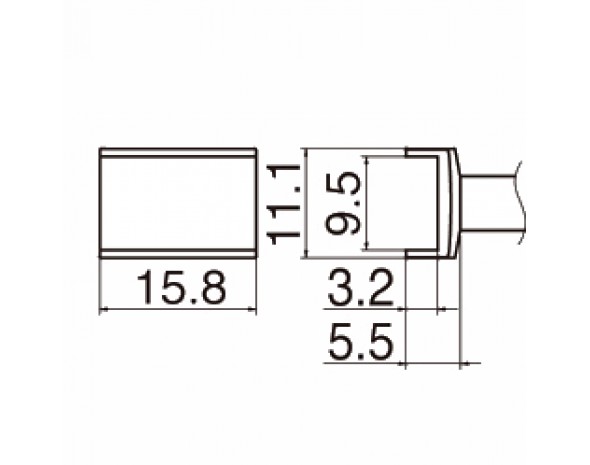 Наконечник Hakko T12-1004 Tunnel